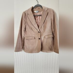 Tan Velvet Blazer